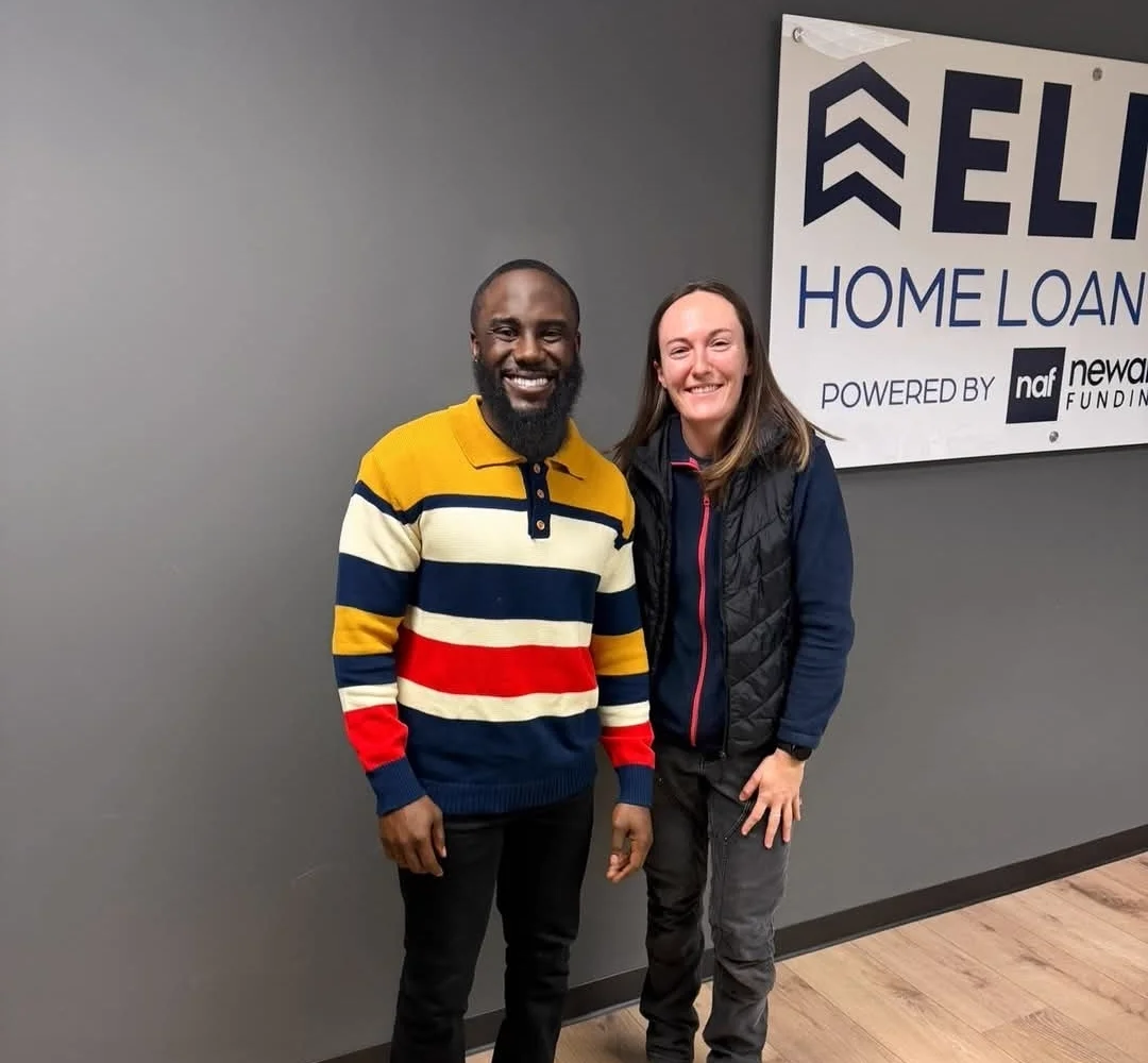 Mario with a first-time homebuyer at closing